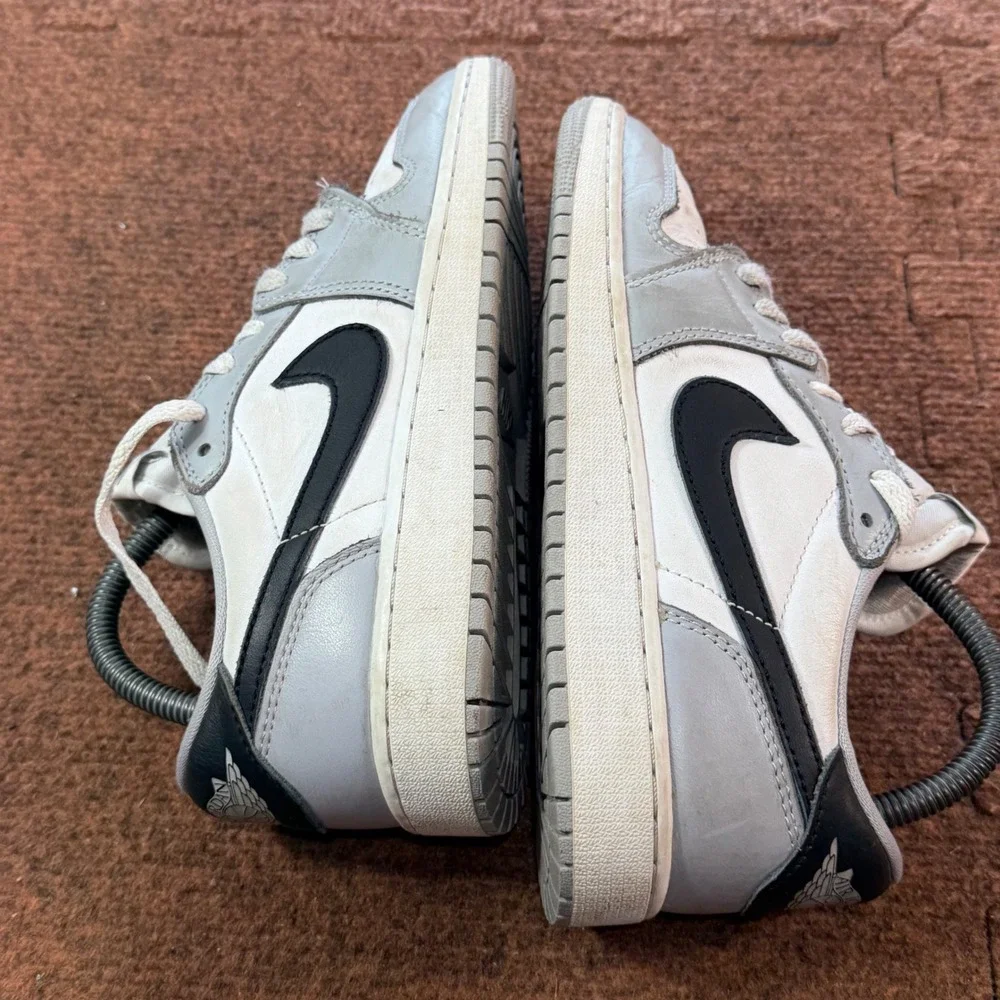 A- shoes Nike Air Jordan 1 Low OG Shadow 2.0 Grey Black White CZ0858-110 Kids 6Y